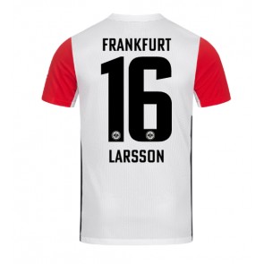 Billiga Eintracht Frankfurt Hugo Larsson #16 Hemmatröja 2024-25 Kortärmad